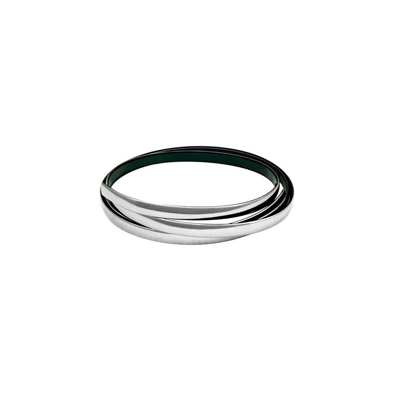 Profilo adesivo cromato - 4 m - 14 mm
