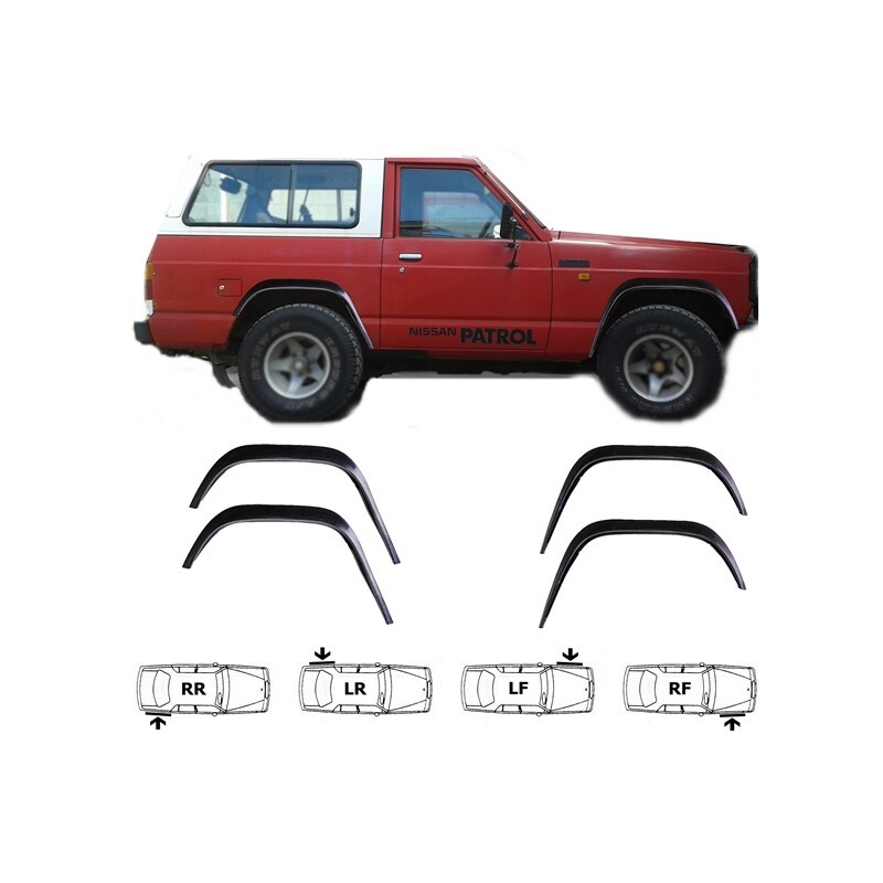 Kit Parafanghini Stretti per Nissan Patrol/Patrol TR-Safari versione 2/4 porte