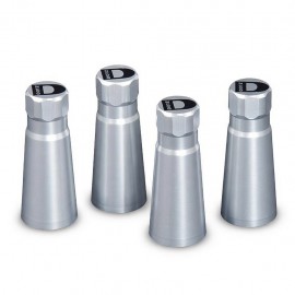 Coprivalvola DOTZ 38mm Colore Silver, Set 4pz