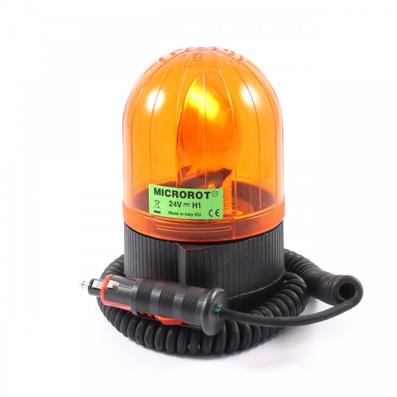 Luce Rotante per Trattori e Macchine Agricole - SIRENA MICROROT 2M H1V12D2 Luce Rotante per Trattori e Macchine Agricole - SIRENA MICROROT 2M H1V12D2