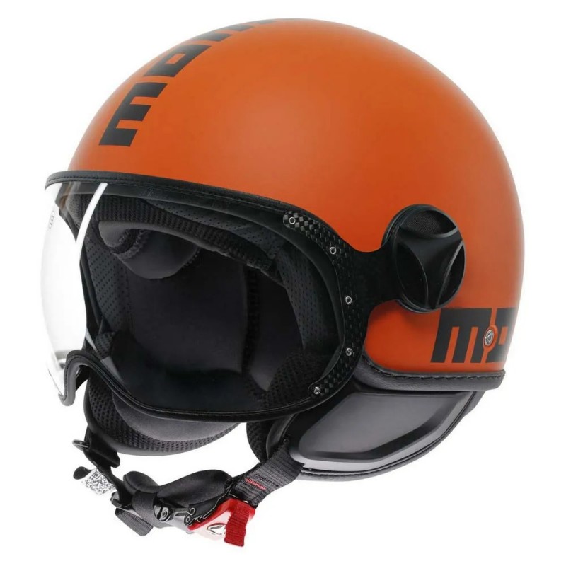 MOMO Design Casco Jet FGTR Classic E2206 Arancio - Taglia M (57-58cm)