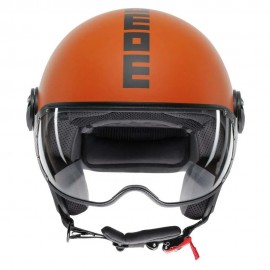 MOMO Design Casco Jet FGTR Classic E2206 Arancio - Taglia M (57-58cm)