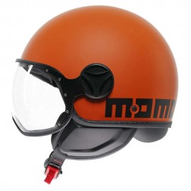 MOMO Design Casco Jet FGTR Classic E2206 Arancio - Taglia M (57-58cm)