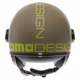 MOMO Design Casco Jet FGTR Classic E2206 Mono Sand Opaco Lime - Taglia M (57-58cm)