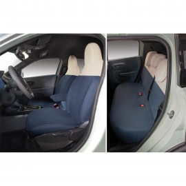 Coprisedili Completi Fiat Grande Panda 25► Posteriore Intero - Cotone Blu Navy/Crema