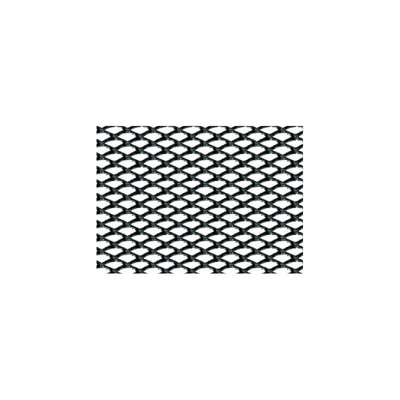 Racing Grill - Rombo fine 2x4 mm - 100x33 cm - Nero anodizzato