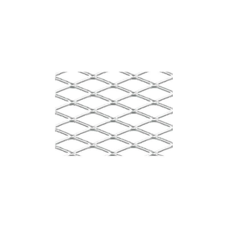 Racing Grill - Rombo medio 6x12 mm - 120x20 cm - Lucido