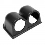 Portastrumenti cruscotto 2 fori 52 mm Nero