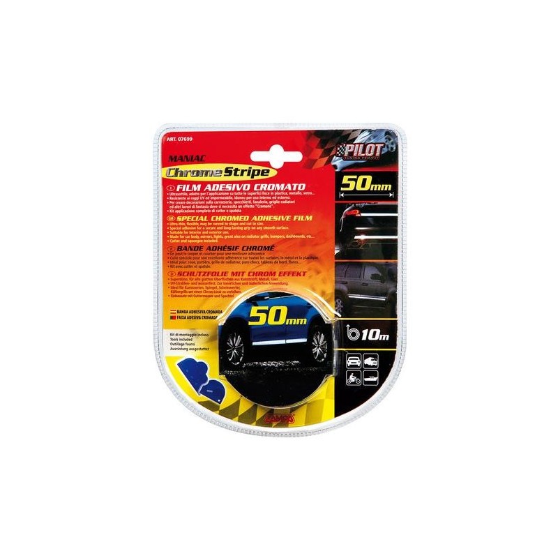 rillprint Bande de marquage au sol, 50 mm x 33 m, noir