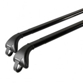 Snap-Fit Steel coppia barre portatutto telescopiche in acciaio Mis1 80 / 111 cm