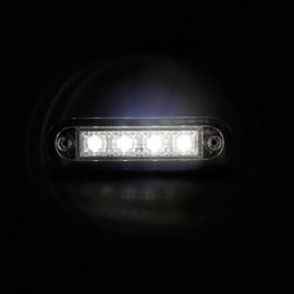 Premium - luce a 4 led - montaggio ad incasso - 12V / 24V - Bianco Premium - luce a 4 led - montaggio ad incasso - 12V / 24V - Bianco