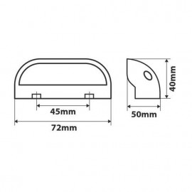 Fanale a led smd - illuminazione targa - 10V 30V Fanale a led smd - illuminazione targa - 10V 30V